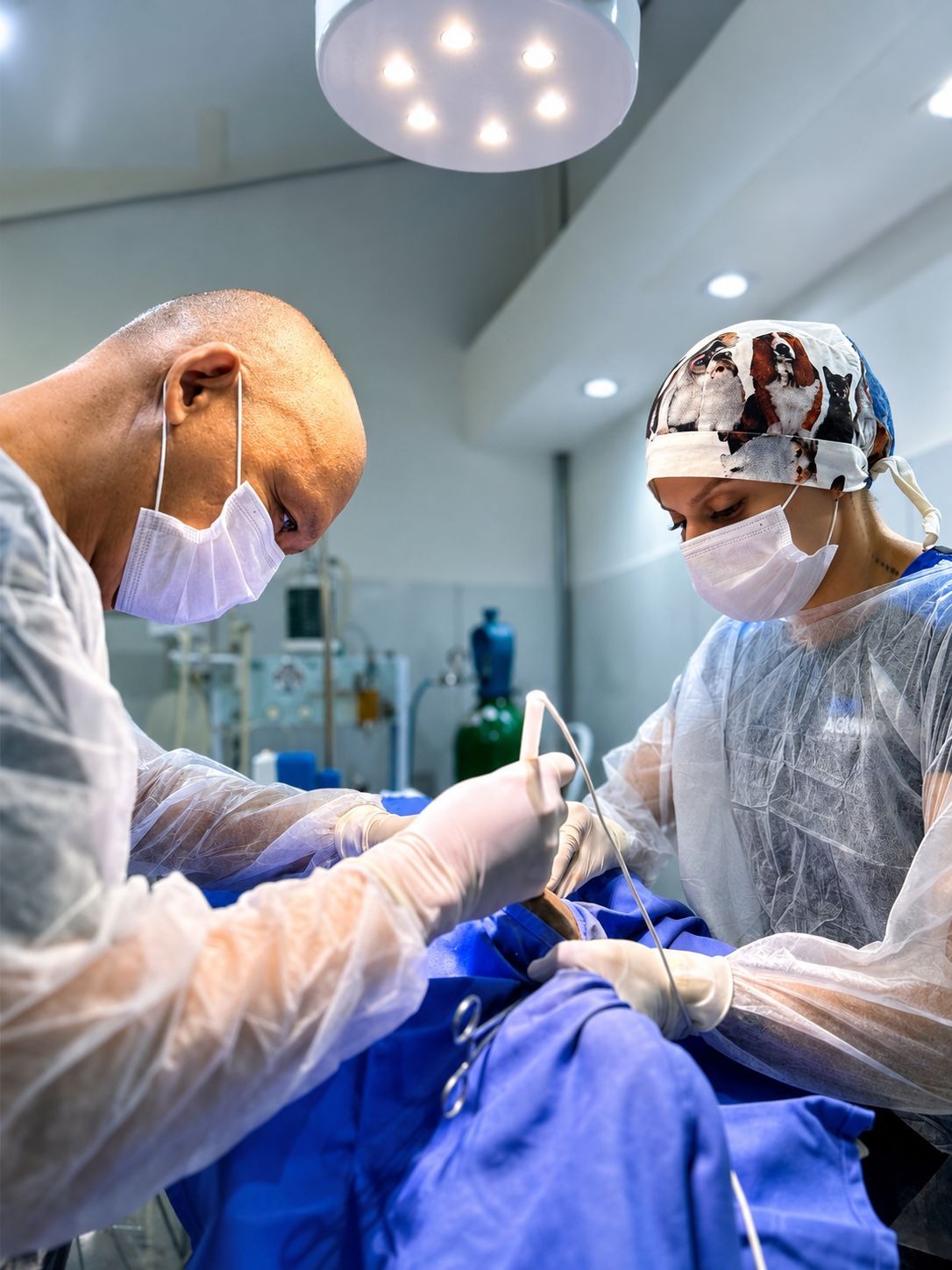 Cirurgia veterinária em centro cirúrgico estruturado em Cuiabá